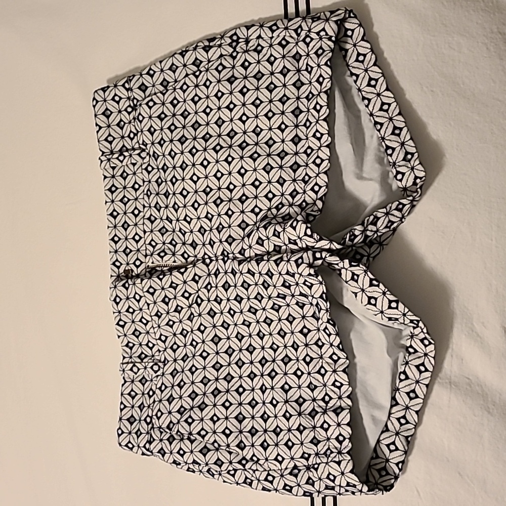 Navy and White pattern JCrew shorts